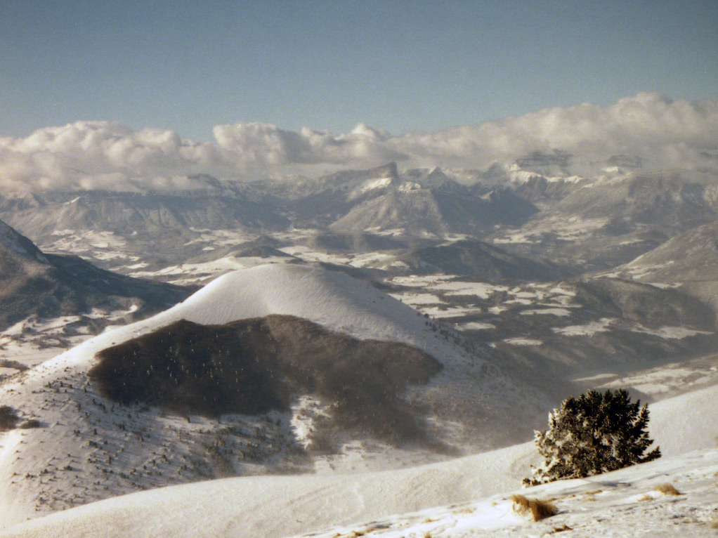 Le Chauvet devant le mont Aiguille