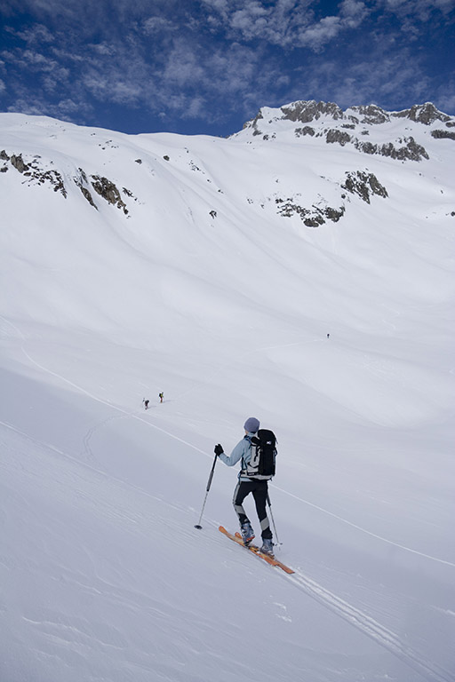 Sandra au chaud dans la trace