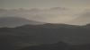 Contre-jour sur les sommets mridionaux des crins (Sirac  gauche)