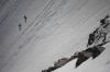 Skieur et surfeur dans la face