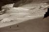 Skieur et surfeur dans la face
